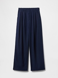 365 High Rise Linen-Blend Trousers
