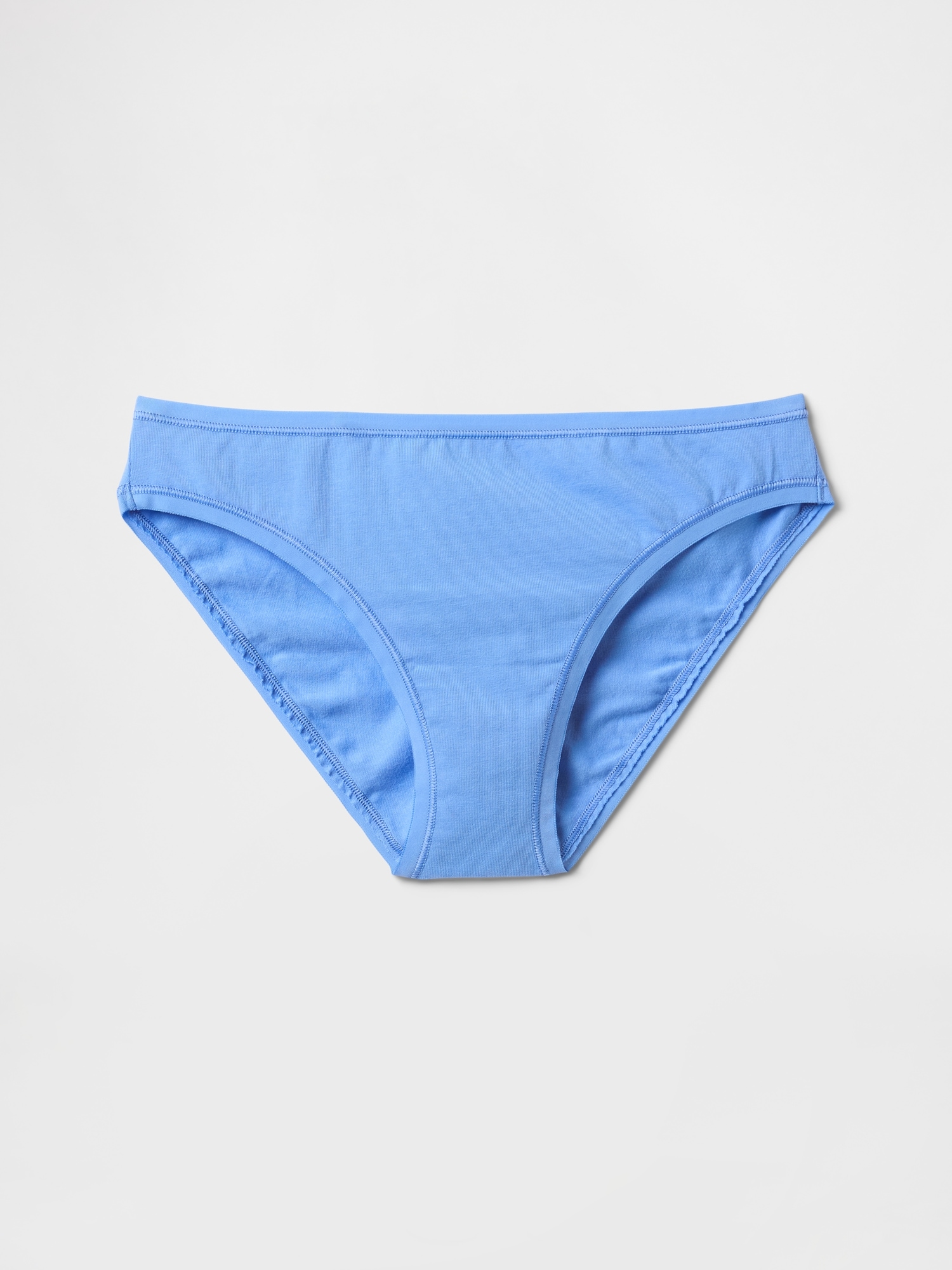 Shop Gap Organic Stretch Cotton Bikini In Shirting Blue