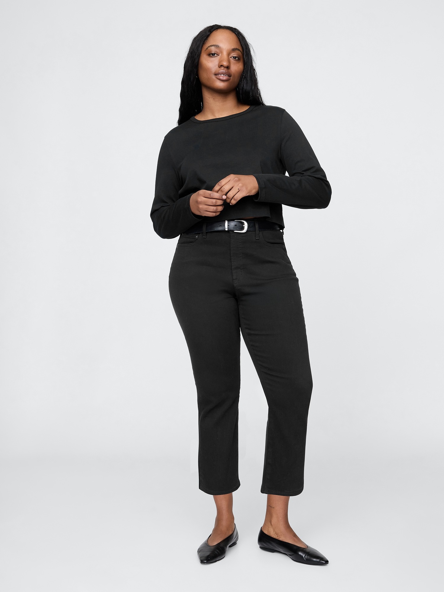 Женские джинсы Gap High Rise Capri Jeans — фото 4