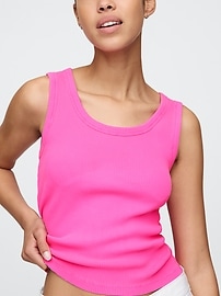 Rib Scoop Tank Top