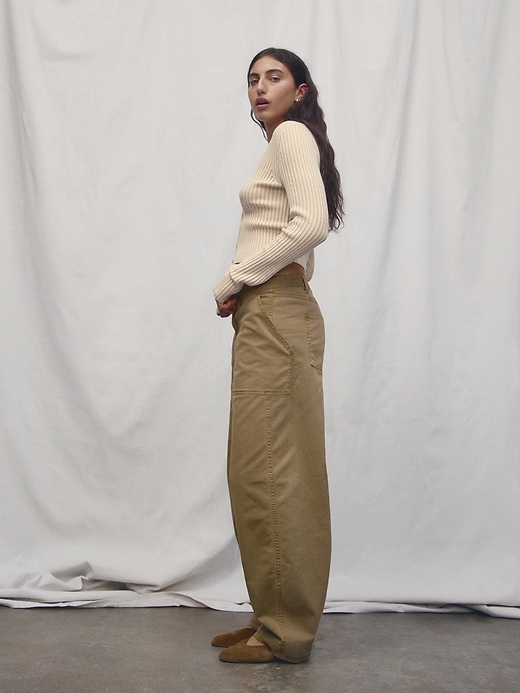 Image number 6 showing, Cropped Plaited Rib Cardigan