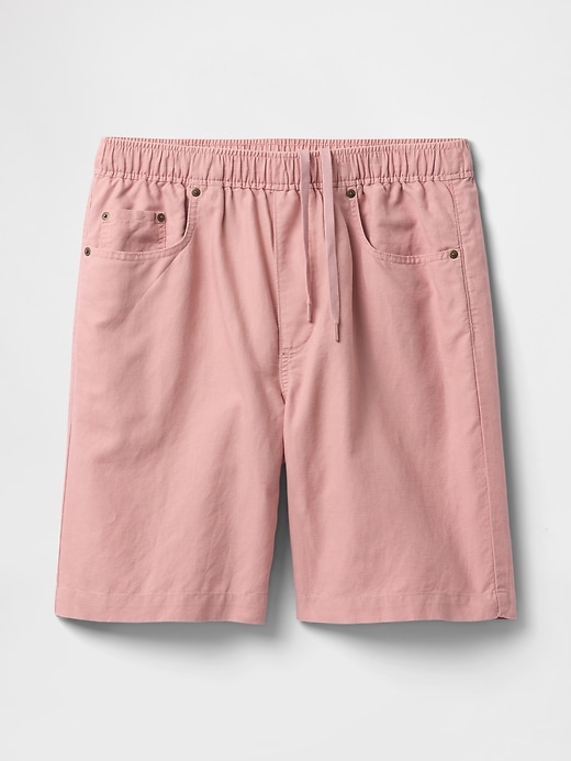 Image number 6 showing, 9" Linen-Cotton Easy Shorts