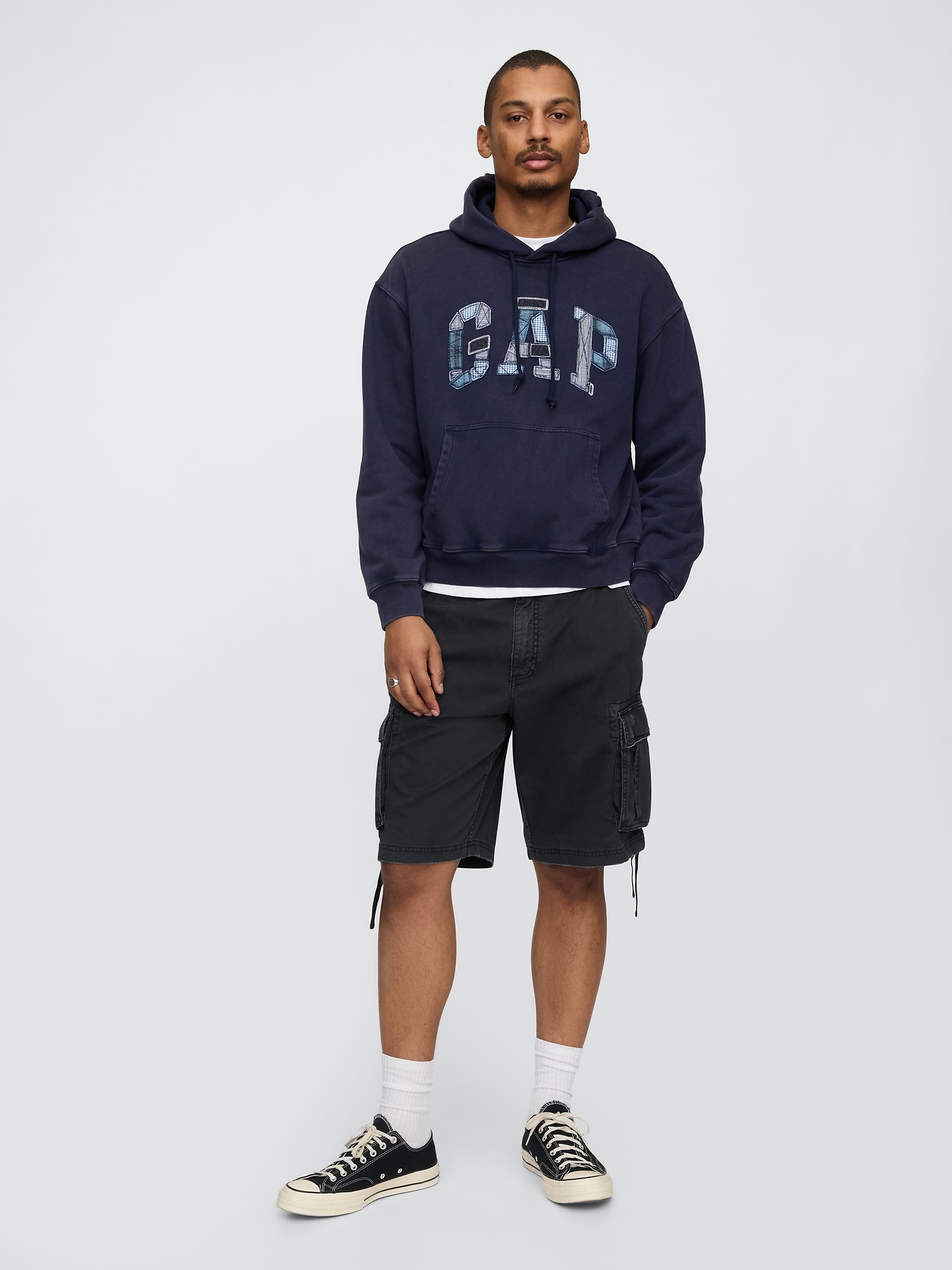 Twill Cargo Baggy Shorts