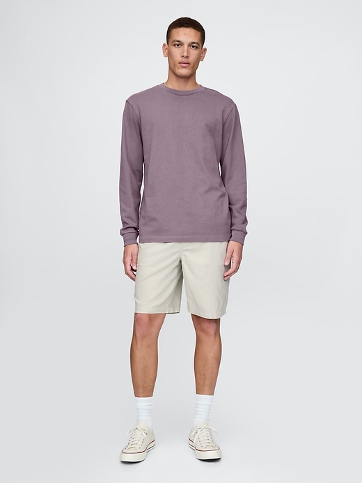 Image number 1 showing, 9" Linen-Cotton Easy Shorts