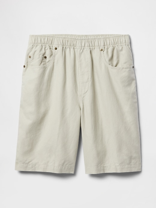 Image number 6 showing, 9" Linen-Cotton Easy Shorts