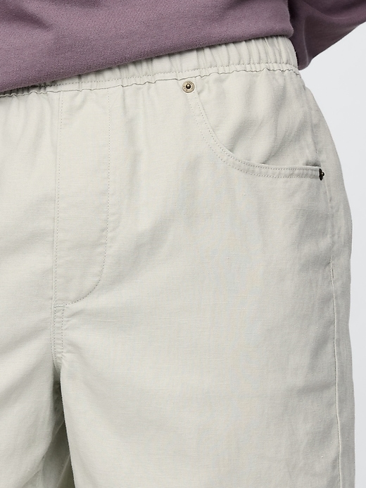 Image number 5 showing, 9" Linen-Cotton Easy Shorts