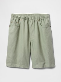 Linen-Cotton Easy Shorts