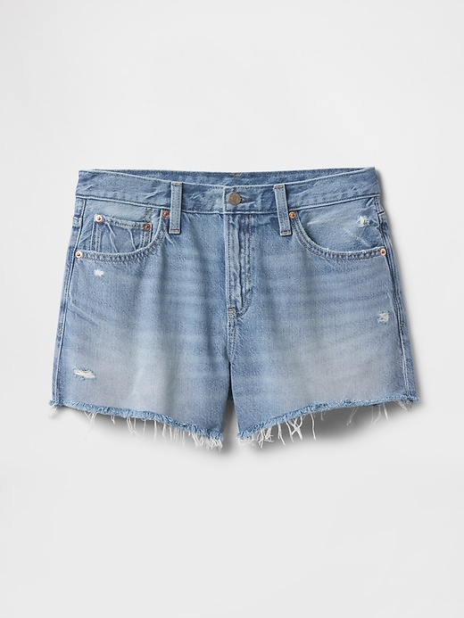 Image number 8 showing, 4" Mid Rise UltraSoft Relaxed Cutoff Shorts