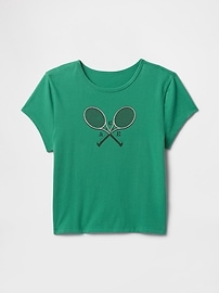 Cropped Graphic T-Shirt
