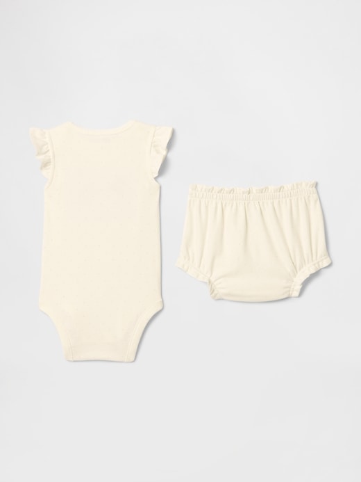 Image number 2 showing, Baby Supima® Bear Bodysuit Outfit Set