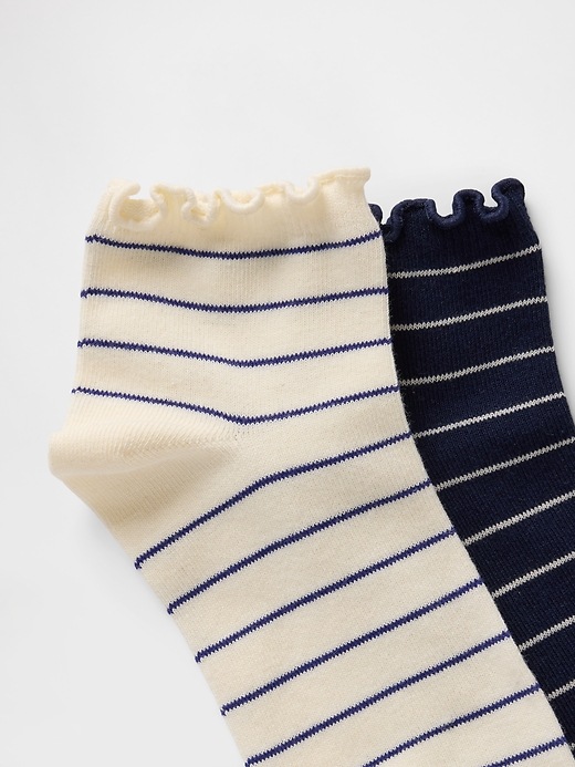 Ruffle-Trim Ankle Socks (2-Pack)