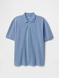 Relaxed Pique Polo Shirt