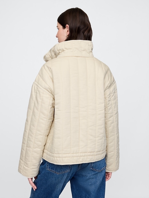 Image number 3 showing, Oversized Quilted Liner Jacket