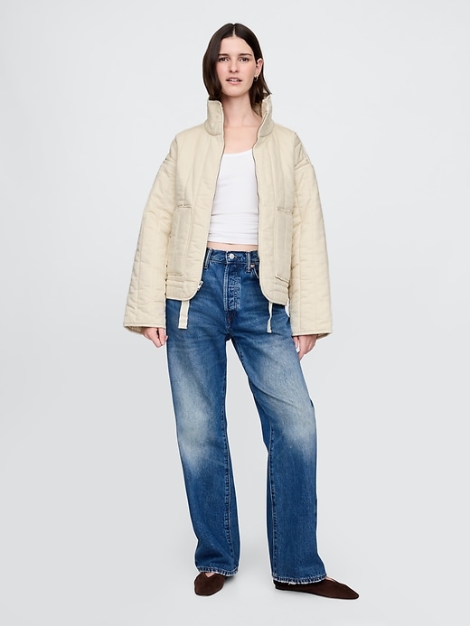 Image number 2 showing, Oversized Quilted Liner Jacket