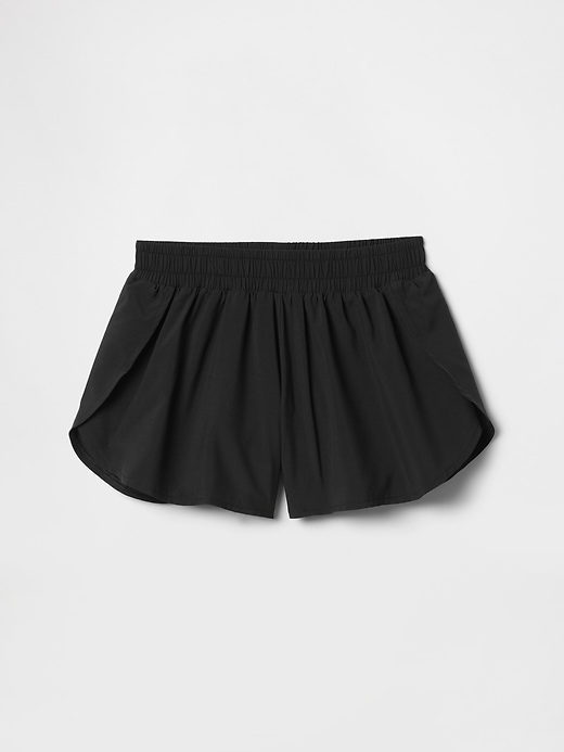 Image number 2 showing, Kids Recycled Butterfly-Hem Run Shorts