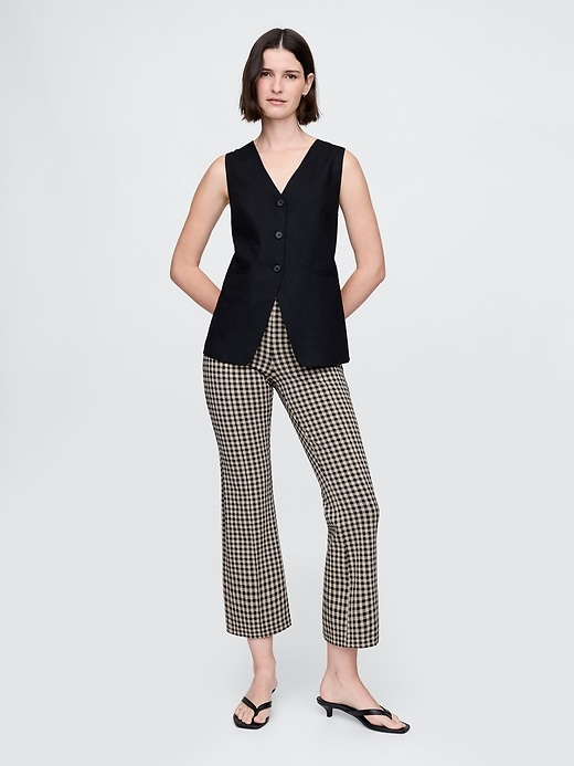 Image number 1 showing, High Rise Ponte Crop Kick Pants