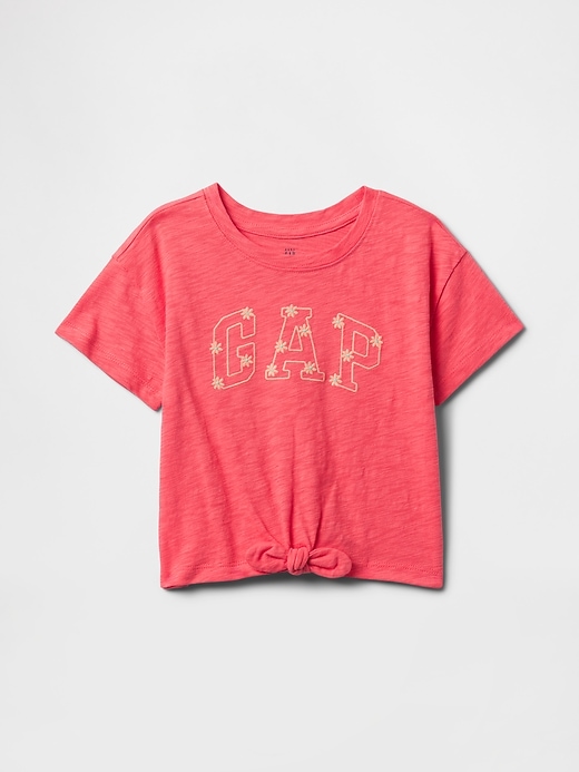 Image number 1 showing, Baby & Toddler Tie-Front Logo T-Shirt