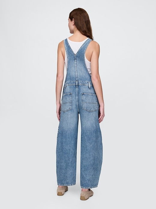 Image number 2 showing, UltraSoft Denim Horseshoe Overalls
