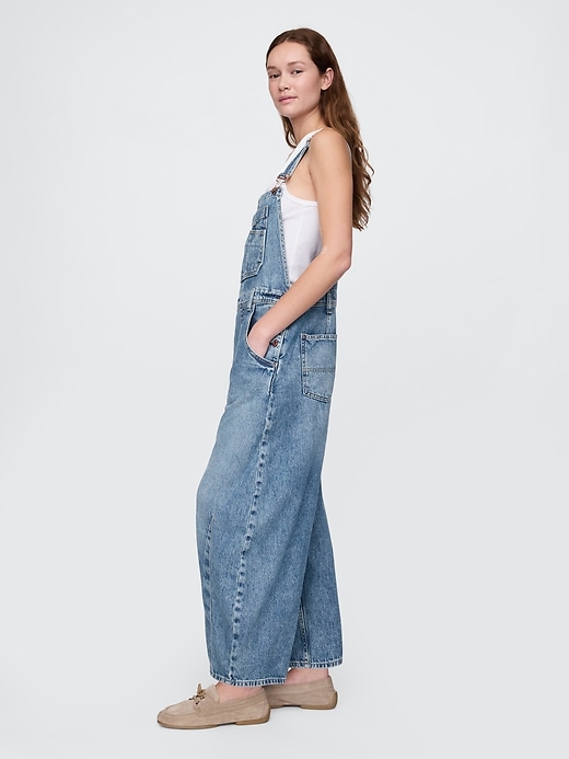 Image number 3 showing, UltraSoft Denim Horseshoe Overalls