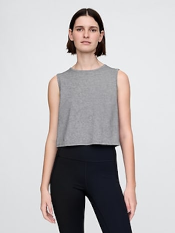 GapFit Breathe Crop Muscle Tank Top