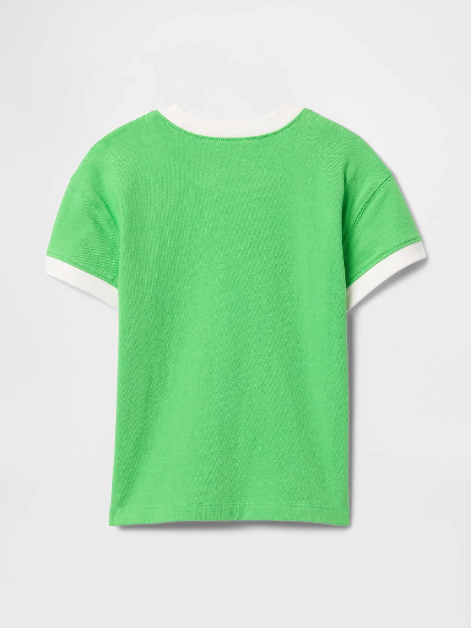 Футболка Gap Camp Ringer T-Shirt для малышей, цвет: Зелёный — фото 2