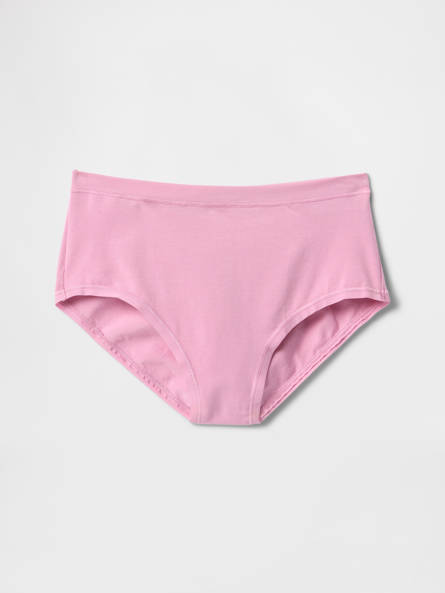 Gap Organic Stretch Cotton High Rise Bikini In Sunrise Pink