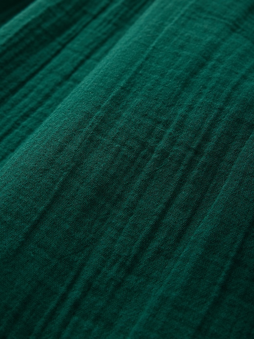 Image number 8 showing, Crinkle Gauze Easy Barrel Pants
