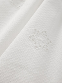 Eyelet Scoop Neck Dress