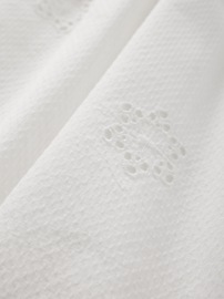 Eyelet Scoop Neck Dress