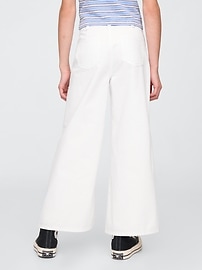 Kids High Rise Stride Wide-Leg Ankle Jeans
