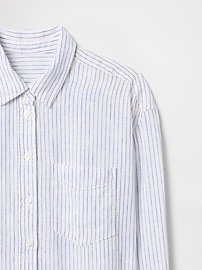 View large product image 27 of 62. 100% Linen Oversized Shirt