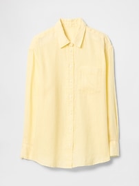 View large product image 24 of 62. 100% Linen Oversized Shirt