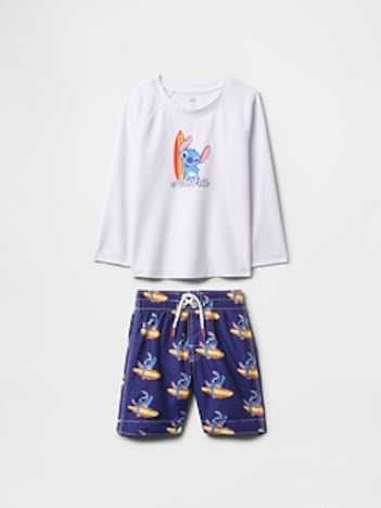 Gap × Disney Baby & Toddler Rash Guard Swim Two-Piece