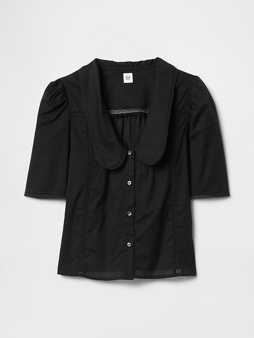 Image number 4 showing, Lace Peter Pan Collar Top