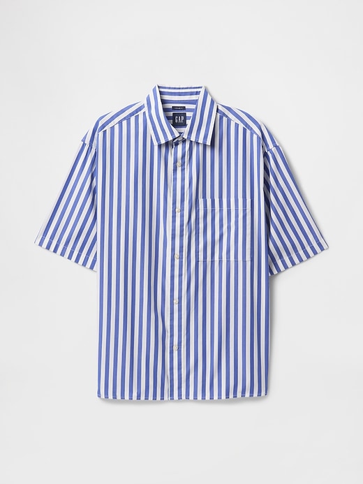 Image number 5 showing, Organic Cotton Oversized Poplin Shirt