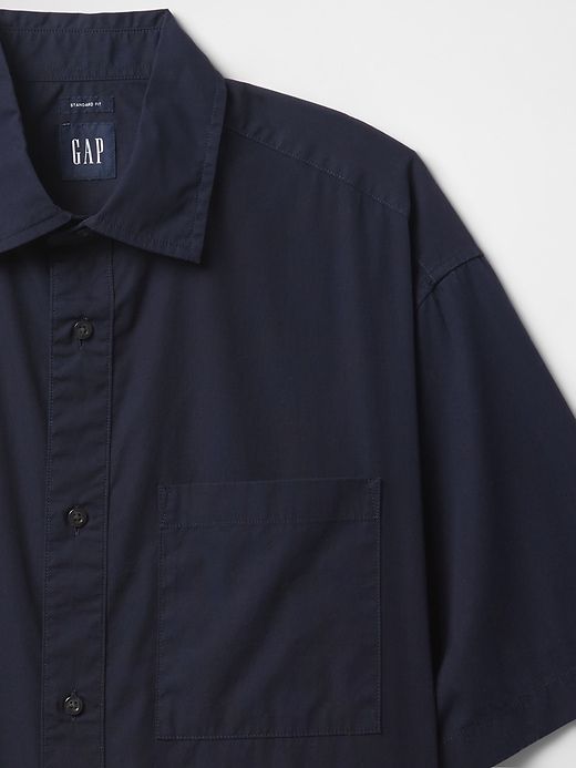 Image number 4 showing, Organic Cotton Oversized Poplin Shirt