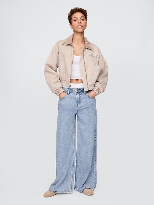 Image number 1 showing, Mid Rise UltraSoft Boxer Baggy Jeans