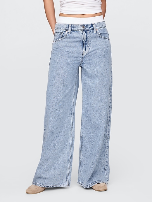 Image number 2 showing, Mid Rise UltraSoft Boxer Baggy Jeans