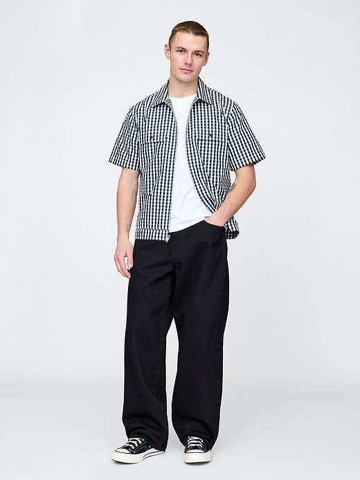 Image number 2 showing, Poplin Full-Zip Pocket Shirt