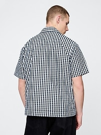 Poplin Full-Zip Pocket Shirt
