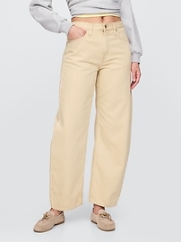 UltraSoft High Rise Barrel Jeans