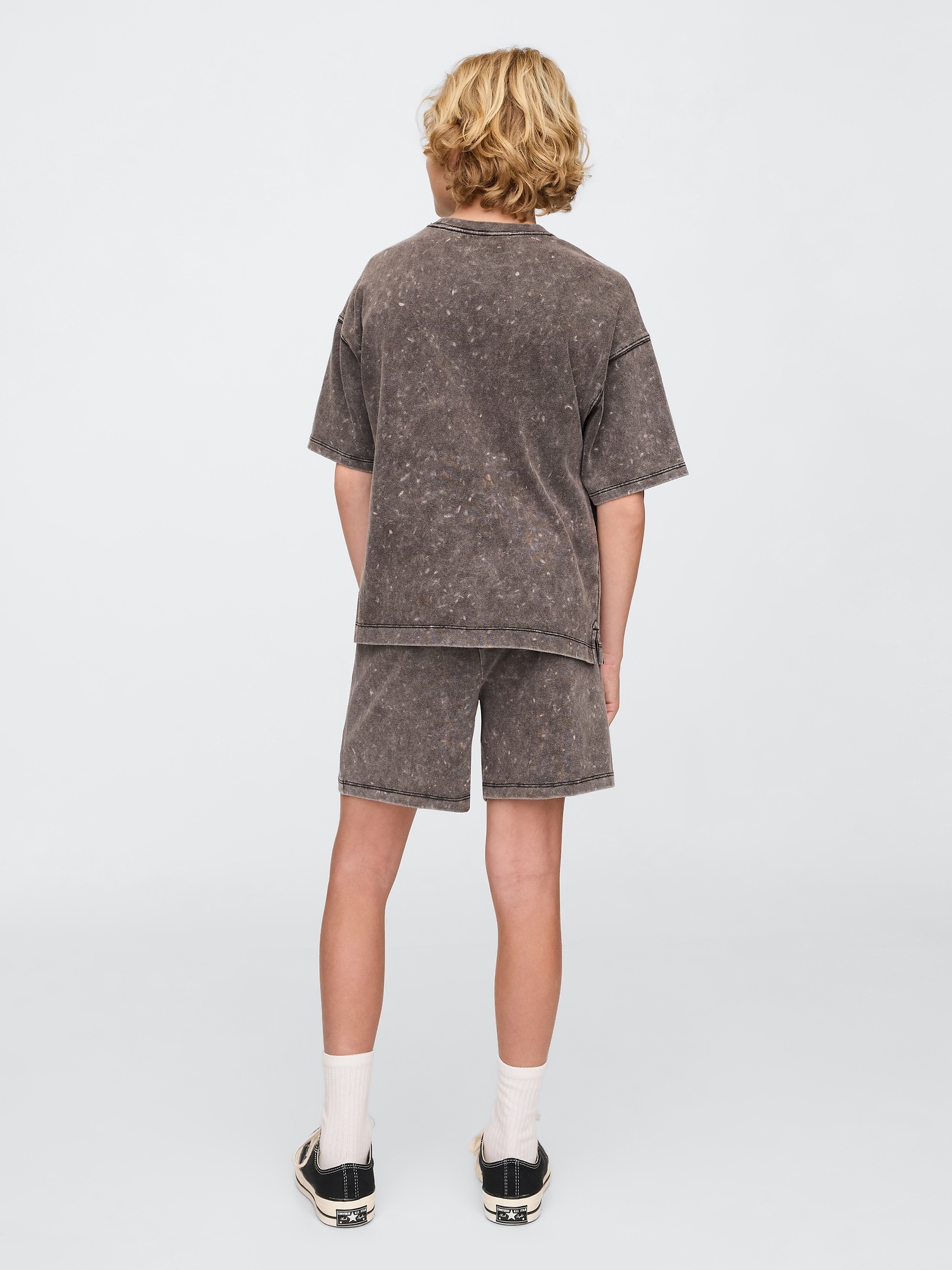 Детские шорты Gap 5" Washed Easy, цвет: Чёрный — фото 3