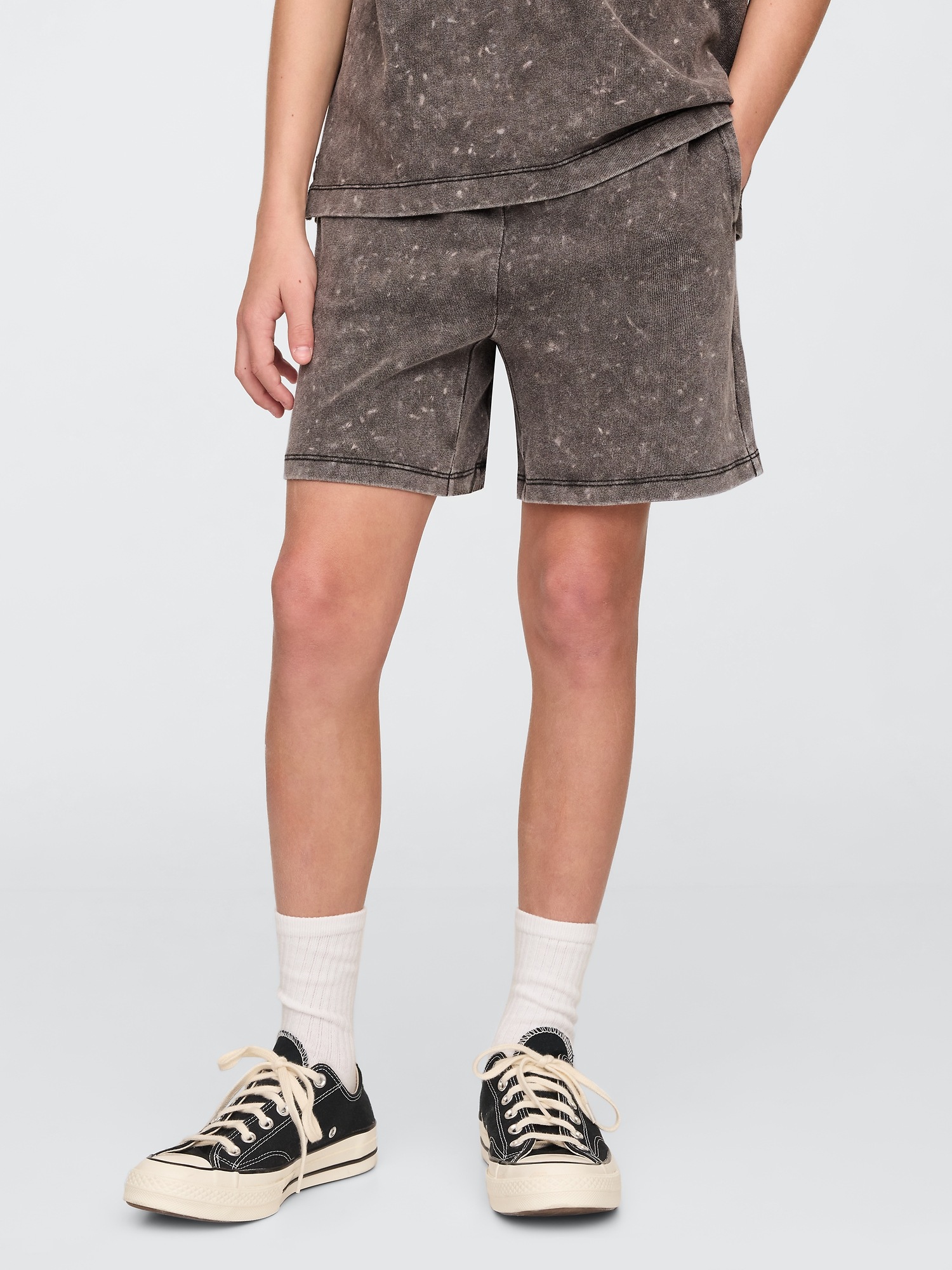 Детские шорты Gap 5" Washed Easy, цвет: Чёрный — фото 4