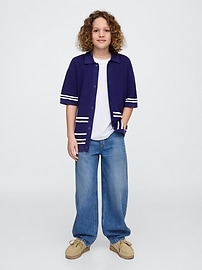 Kids Relaxed Crochet Shirt