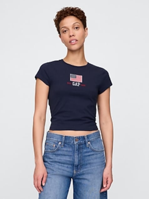 Crop Graphic T-Shirt