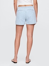 Mid Rise Easy Denim Boxer Shorts