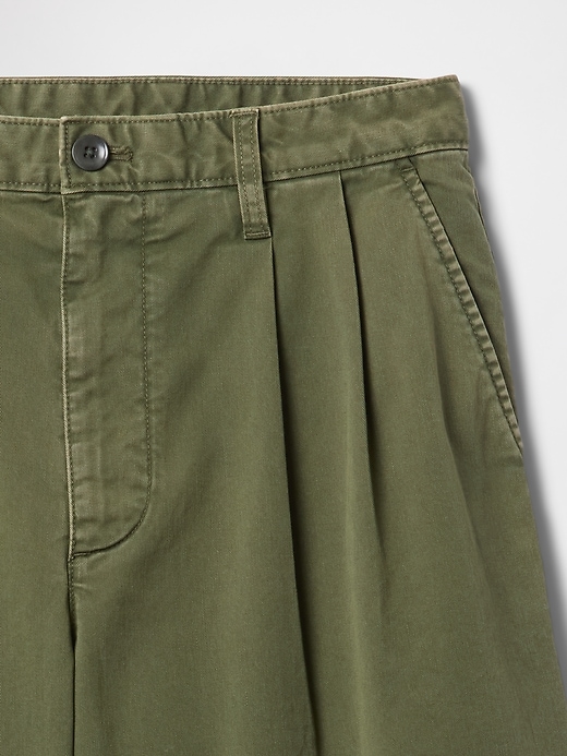 Image number 5 showing, Pleated Khaki Shorts