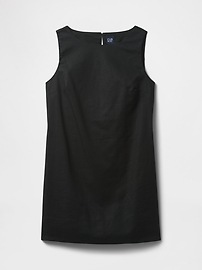 Linen-Blend Mini Shift Dress