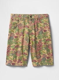 Floral Canvas Shorts