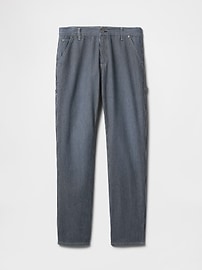 UltraSoft Denim Stripe Straight Carpenter Jeans